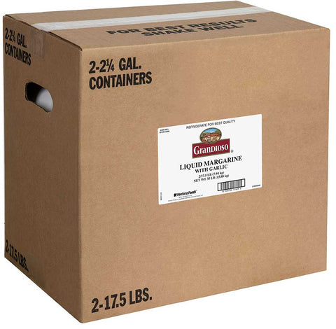Gold N Sweet Liquid Margarine with Garlic, 17.5 Pound Jug -- 2 per case
