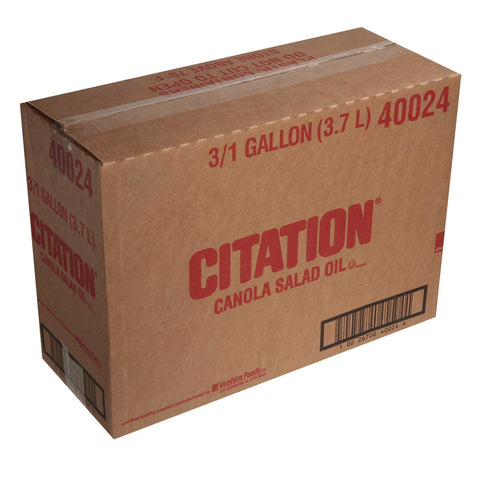 Citation Canola Salad Oil -- 3 Case 1 Gallon