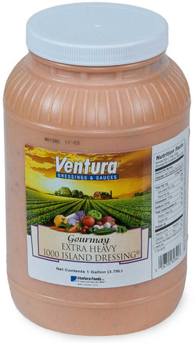 Gourmay No Trans Fat Thousand Island Dressing, 1 Gallon Jug -- 4 per case