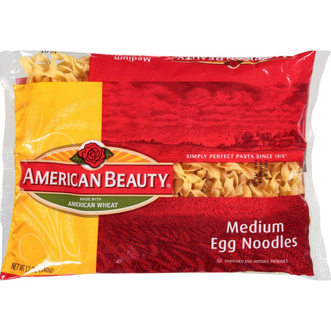New World Pasta Medium Twisted Egg Noodles, 12 Ounce -- 12 per case.