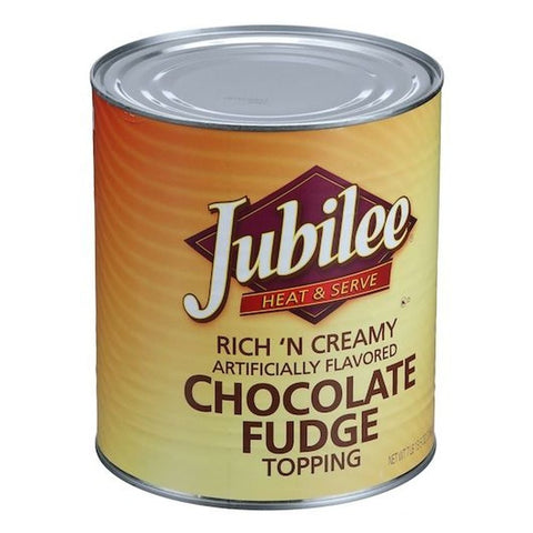 Jubilee Rich N Creamy Chocolate Fudge Topping, 125.5 Ounces -- 6 per case