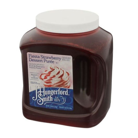 Jhs Fiesta Strawberry Dessert Puree, 118 Ounce -- 3 per case