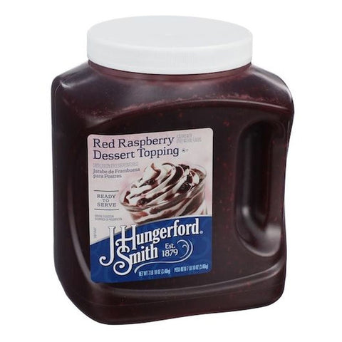 Jhs Red Raspberry Topping, 122 Ounce -- 3 per case