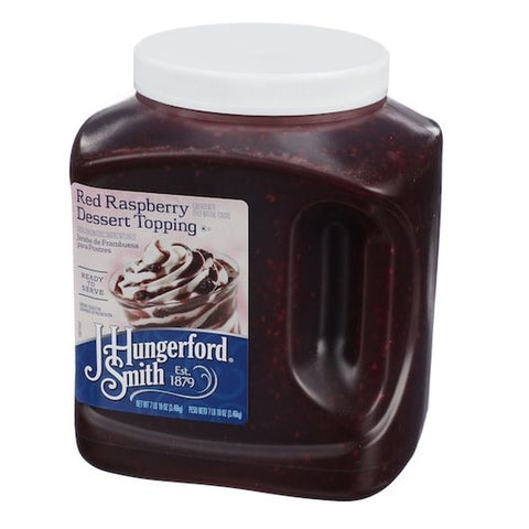 Jhs Red Raspberry Topping, 122 Ounce -- 3 per case