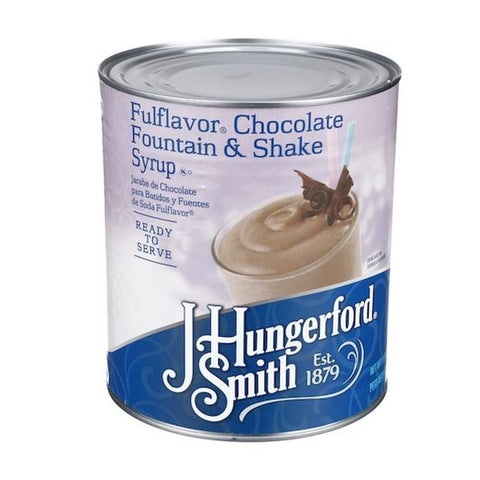 Jhs Fulflavor Chocolate Fountain and Shake Syrup, 96 Ounce -- 6 per case