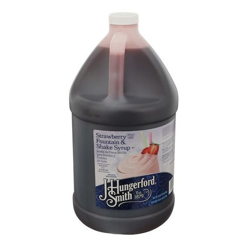 Jhs Strawberry Fountain and Shake Syrup, 1 Gallon -- 4 per case