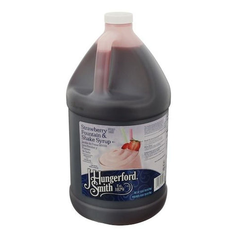 Jhs Strawberry Fountain and Shake Syrup, 1 Gallon -- 4 per case