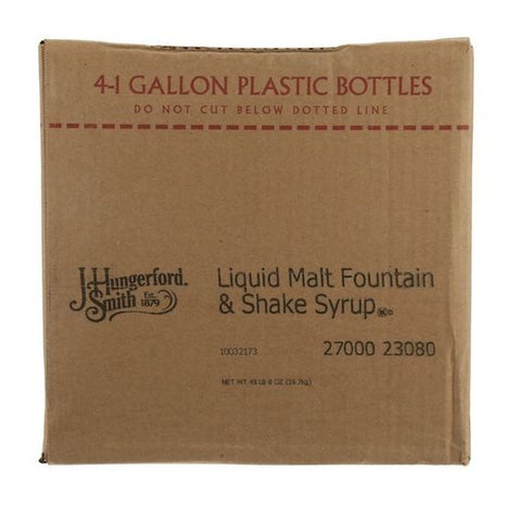 Jhs Liquid Malt Fountain and Shake Syrup, 1 Gallon -- 4 per case
