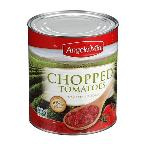 Angela Mia Chopped Tomatoes, 102 Ounce -- 6 per case