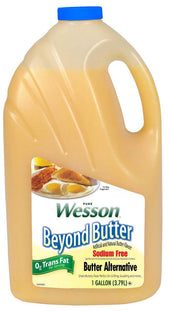 Wesson Beyond Butter Low Salt Liquid Shortening, 1 Gallon -- 3 per case