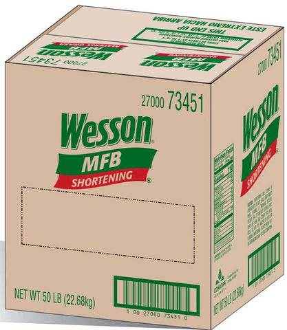 Wesson MFB Red Kitchen Shortening, 50 Pound