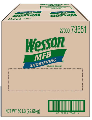 Wesson MFB Blue Bakery Shortening, 50 Pound