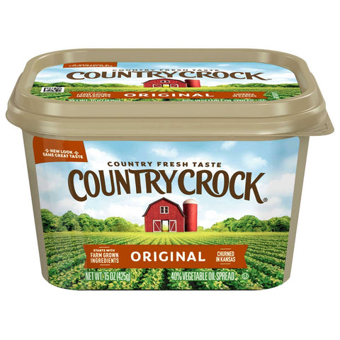 Country Crock Original Vegetable Oil Spread, 15 Ounce -- 12 per case.