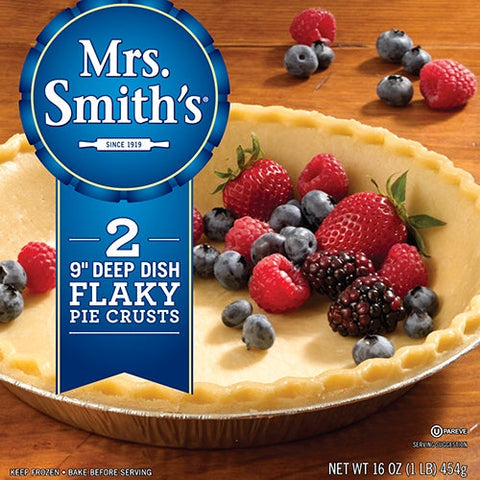 Mrs Smiths 9 inch Deep Dish Pie Shell, 16 Ounce -- 12 per case.