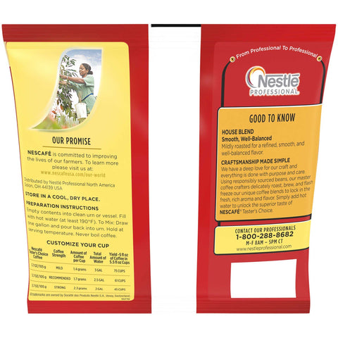 Tasters Choice Freezer Dried Coffee - 3.7 oz. pouch, 20 pouches per case