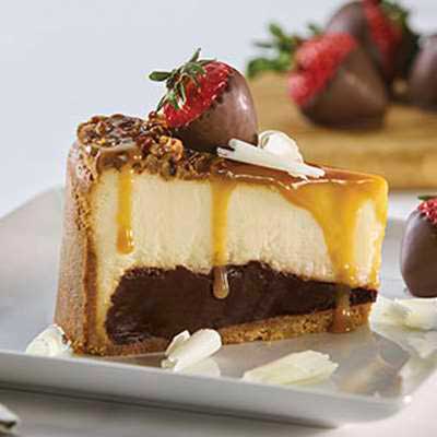 Lawlers 14 Cut Caramel Fudge Colossal Cheesecake, 6.8 Pound -- 4 per case