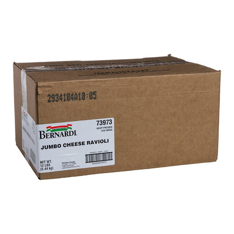 Windsor Bernardi Cash and Carry Jumbo Cheese Ravioli, 3 Pound -- 4 per case.