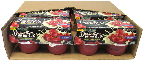 Lucky Leaf 4.25 Ounce Dessert on the Go Cherry Creme Dessert, 4 count per pack -- 6 per case