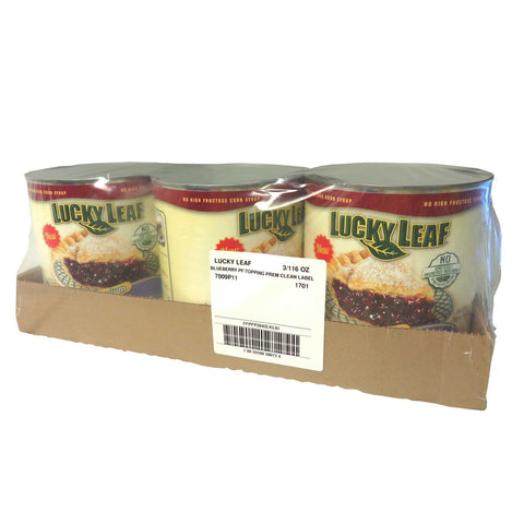 Lucky Leaf Premium Clean Label Blueberry Fruit Filling Or Topping, 116 Ounce -- 3 per case.