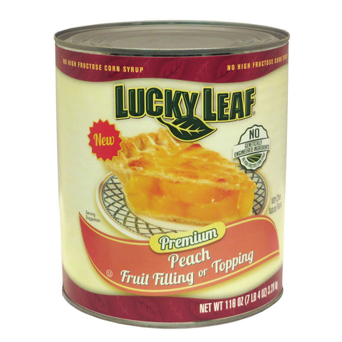 Lucky Leaf Premium Clean Label Peach Fruit Filling Or Topping, 116 Ounce -- 3 per case.