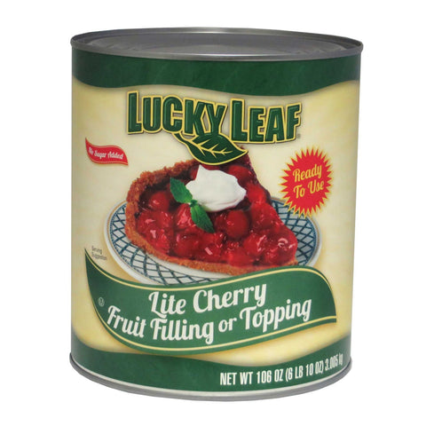 Knouse Foods Lucky Leaf No Sugar Added Cherry Pie Filling, 106 Ounce -- 6 per case.