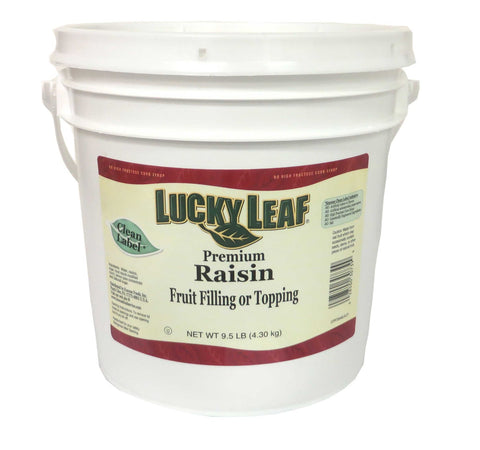 Lucky Leaf Premium Clean Label Raisin Fruit Filling Or Topping, 9.5 Pound Pails -- 2 per case.
