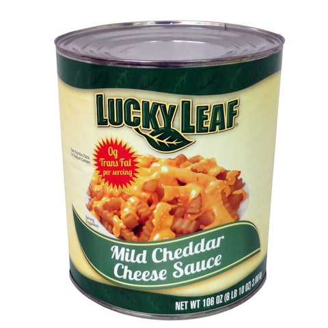 Lucky Leaf Mild Cheddar Cheese Sauce, 106 Ounce Can -- 6 per case.