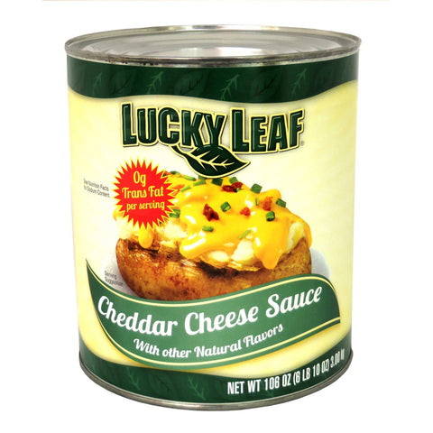 Knouse Foods Lucky Leaf Cheddar Cheese Sauce, 106 Ounce -- 6 per case.