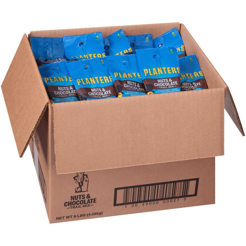 Planters Trail Mix Snack Nuts Nut And Chocolate, 2 Ounce -- 72 per case.
