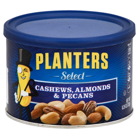 Planters Select Cashews Almonds and Pecans Mixed Nut, 8.25 Ounce -- 12 per case.