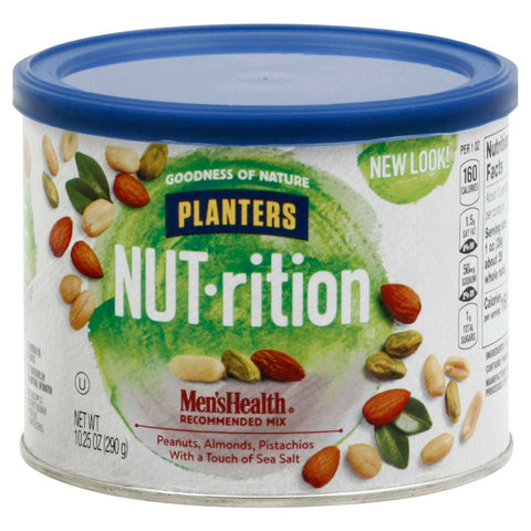 Planters Pistachio Almond Peanut Snack Nuts, 10.25 Ounce -- 6 per case.
