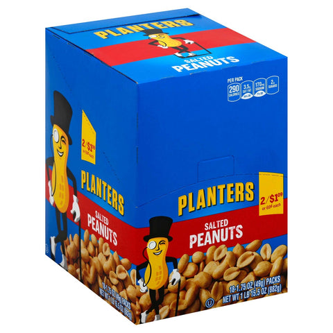 Planters Salted Peanuts, 1.75 Ounce -- 108 per case.