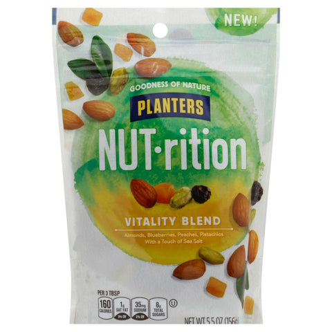 Planters Vitality Blend Snack Nuts, 5.5 Ounce -- 8 per case.