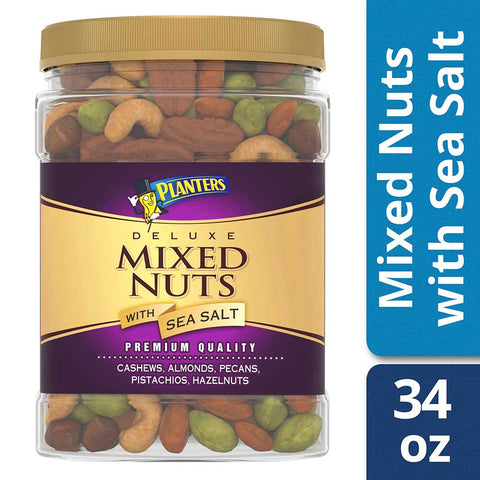 Planters Snack Mix Nuts, 34 Ounce -- 6 per case