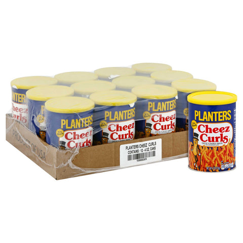 Planters Cheese Curls, 4 Ounce -- 12 per case.