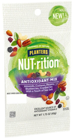 Planters Nut Rition Antioxidant Mix Snack Nuts, 1.75 Ounce -- 30 per case.