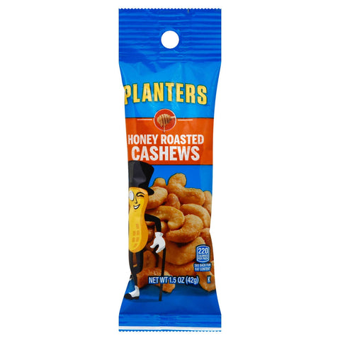 Planters Honey Roasted Cashew Tube .99 Each , 1.5 Ounce 18 Count -- 6 Case