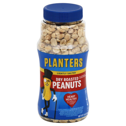 Planters Dry Roasted Light Salt Peanut, 16 Ounce --12 Case