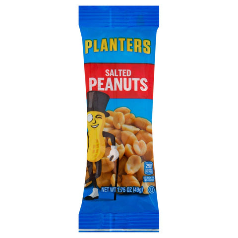 Planters Salted Peanut Snacks, 1.75 Ounce -- 48 per case.