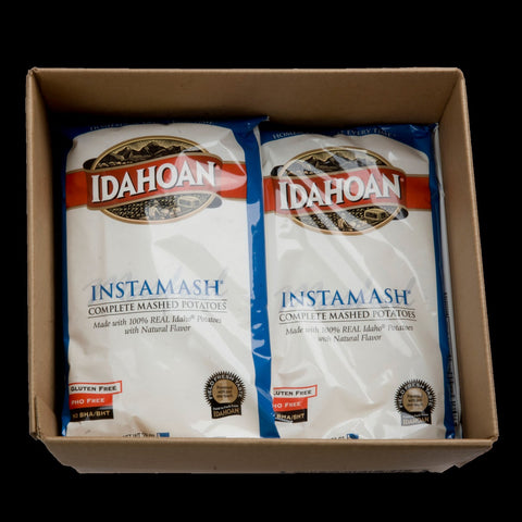 Idahoan Seasoned Instamash Mashed Potato Flakes, 28 Ounce -- 12 per case.