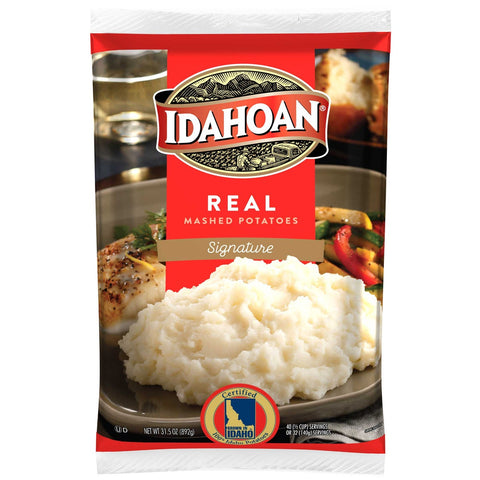 Idahoan REAL Signature Mashed Potatoes, 31.5 ounce Pouch -- 8 per case