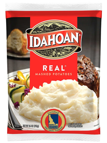 Idahoan Real Mashed Potatoes, 26 Ounce -- 12 per case.