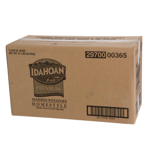 Idahoan Premium Homestyle Mashed Potatoes, 28 Ounce -- 12 per case.