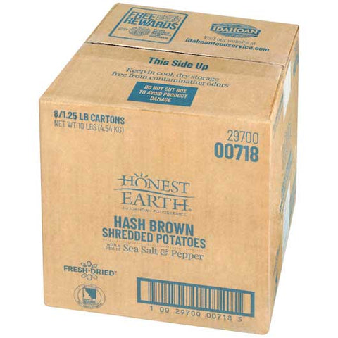Honest Earth Shredded Hashbrown with Hint Of Sea Salt and Pepper, 1.25 Pound -- 8 per case