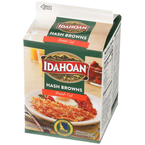 Idahoan Fresh Cut Hash Browns Potatoes, 2.12 Pound -- 6 per case.