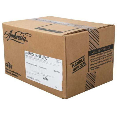 Ambrosia Select Semi-Sweet Chocolate Drop Baking Chips, 25 Pound