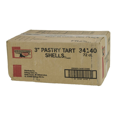 Shell Keebler Ready Crust Pastry Tart 3 inch 72 per case.