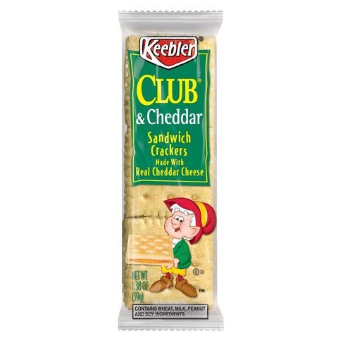 Kelloggs Keebler Original Club Cheddar Cracker, 10 Ounce -- 12 per case.