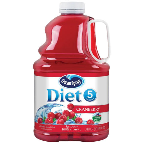 Ocean Spray Diet Cranberry Juice Cocktail, 3 Liter -- 6 per case.