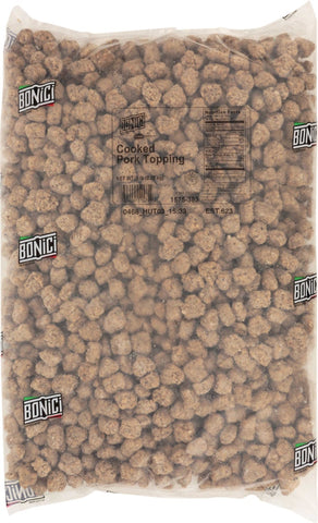 Tyson Pizzano Precooked Large Chunk Pork Pizza Topping, 5 Pound -- 2 per case.